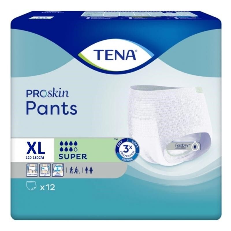 Tena Pants Super XL - 12 paquets de 12 protections