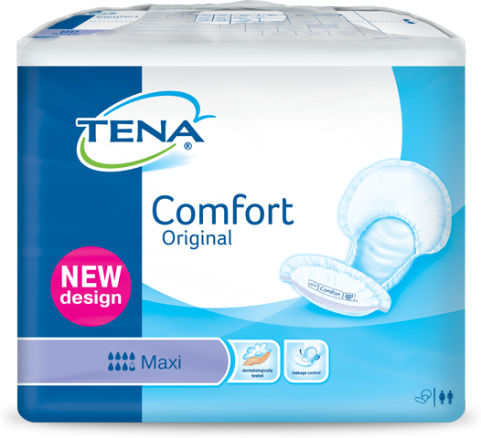 Tena Comfort Maxi Original (plastique) - 2 paquets de 28 protections