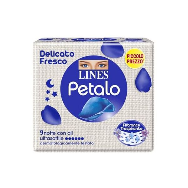 antica farmacia orlandi lines petalo blu assorbente notte 9 pezzi