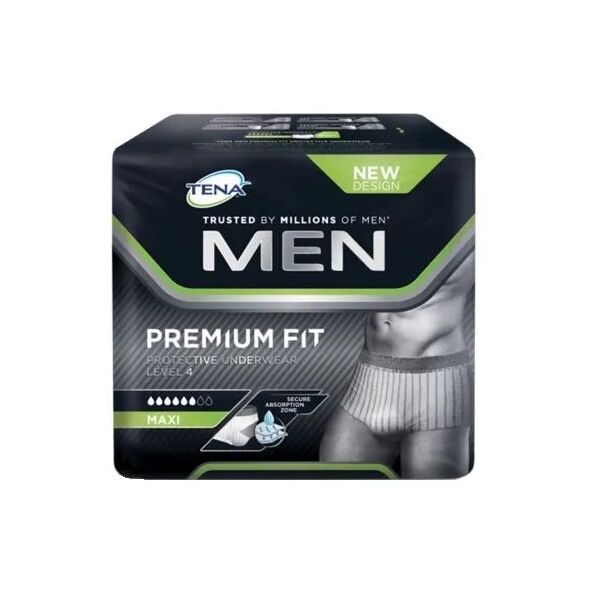 tena men premium fit mutandina assorbente livello 4 taglia m 10 pezzi