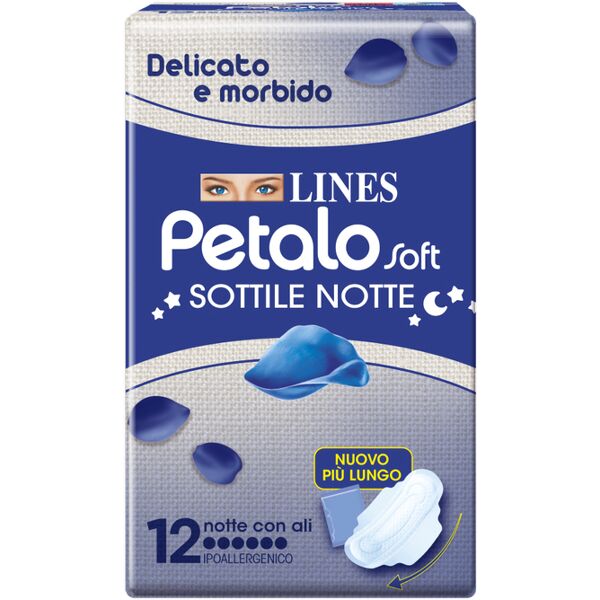 fater spa lines petalo soft notte 12 pezzi