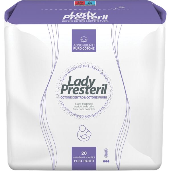 lady presteril assorbente post parto 20 pezzi