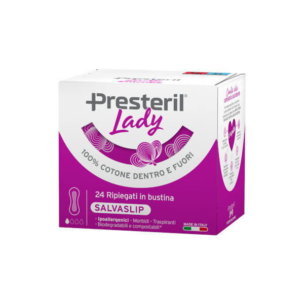 Corman Spa Lady Presteril 24 Proteggislip Cotone Ripiegati