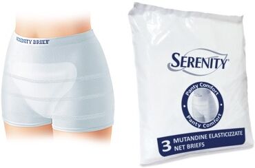 Serenity Panty Comfort Mutandina Elasticizzata Taglia L 3 Pezzi