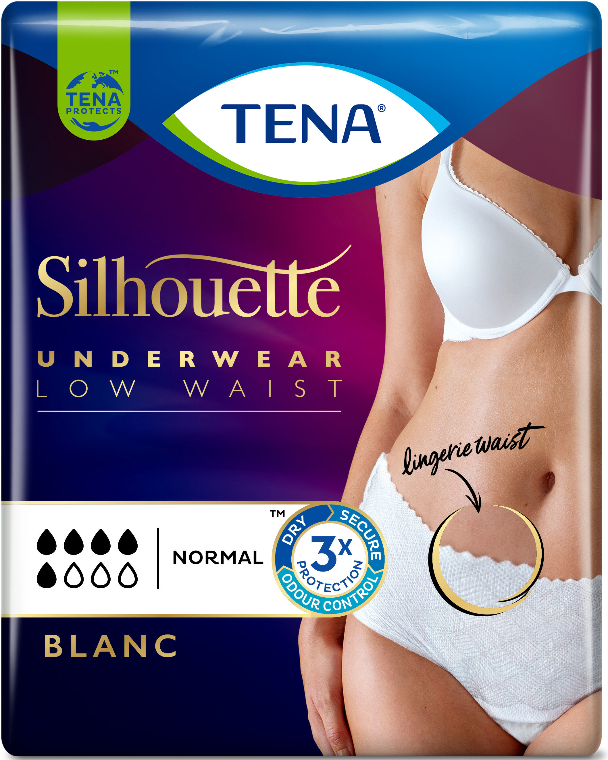 Tena Silhouette Blanc L 5 Pezzi