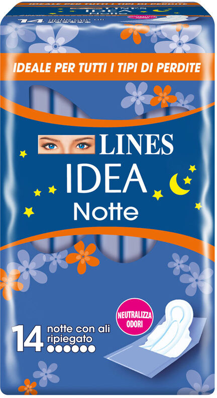 Lines Idea Notte Assorbente Con Ali 14 Pezzi