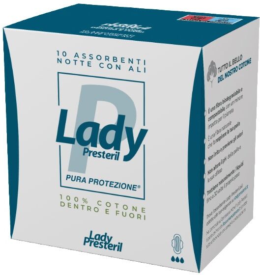 Lady Presteril Cotton Notte Con Ali 10 Pezzi