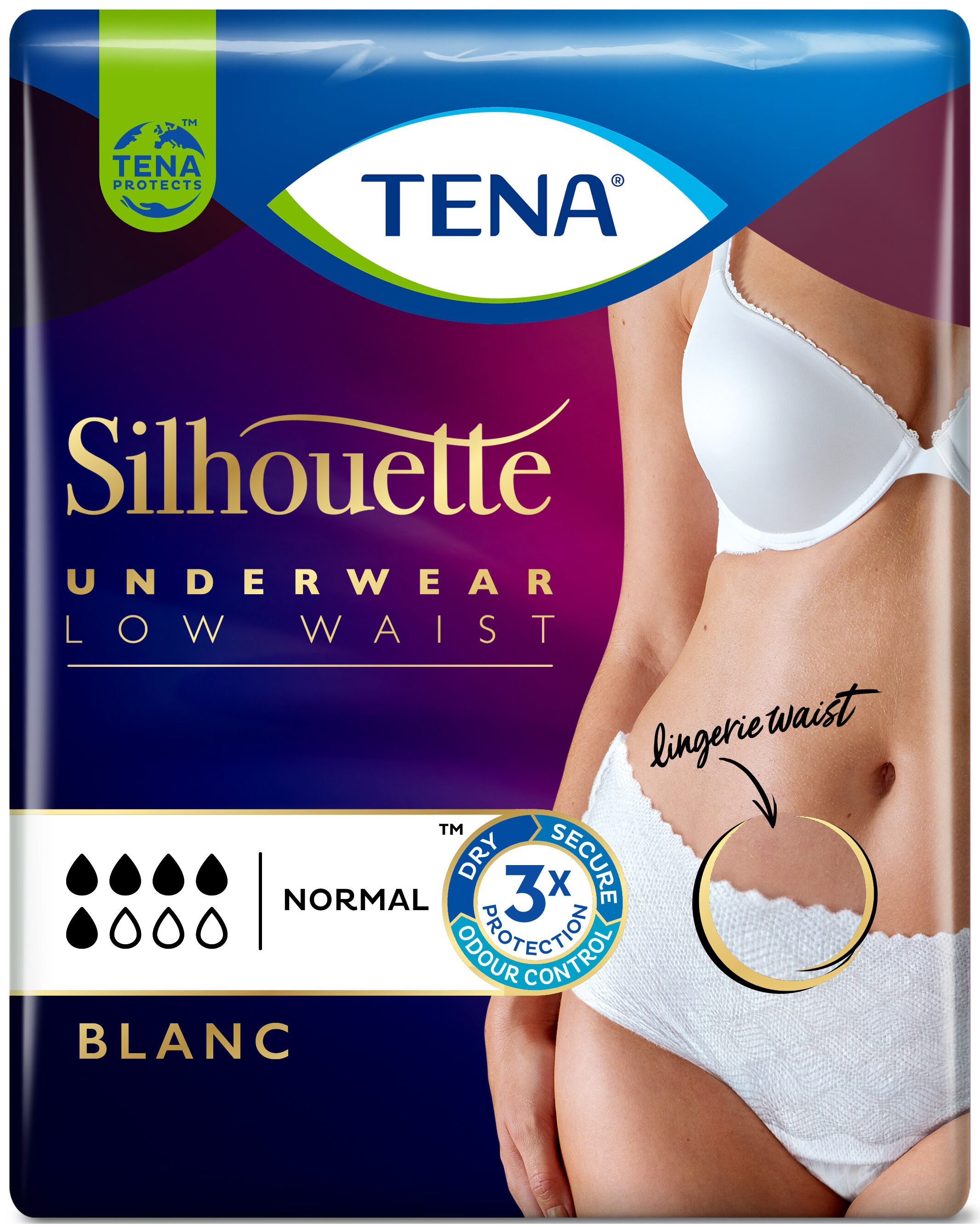 Tena Silhouette Blanc M 6 Pezzi