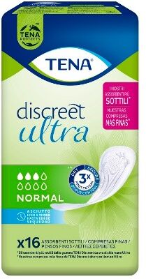 Tena Pannolone Sagomato Discreet Ultra Normal 16 Pezzi