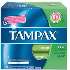 Tampax Blu Box Super Assorbenti Interni Flusso Medio Abbondante 20 Pezzi