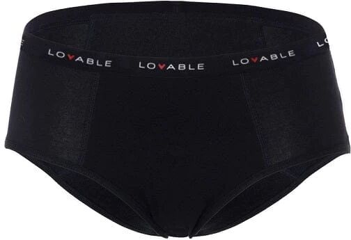 LOVABLE Culotte Da Ciclo Flusso Abbondante Nero Misura M Period Panties