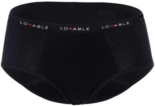 LOVABLE Culotte Da Ciclo Flusso Medio Nero Misura S Period Panties