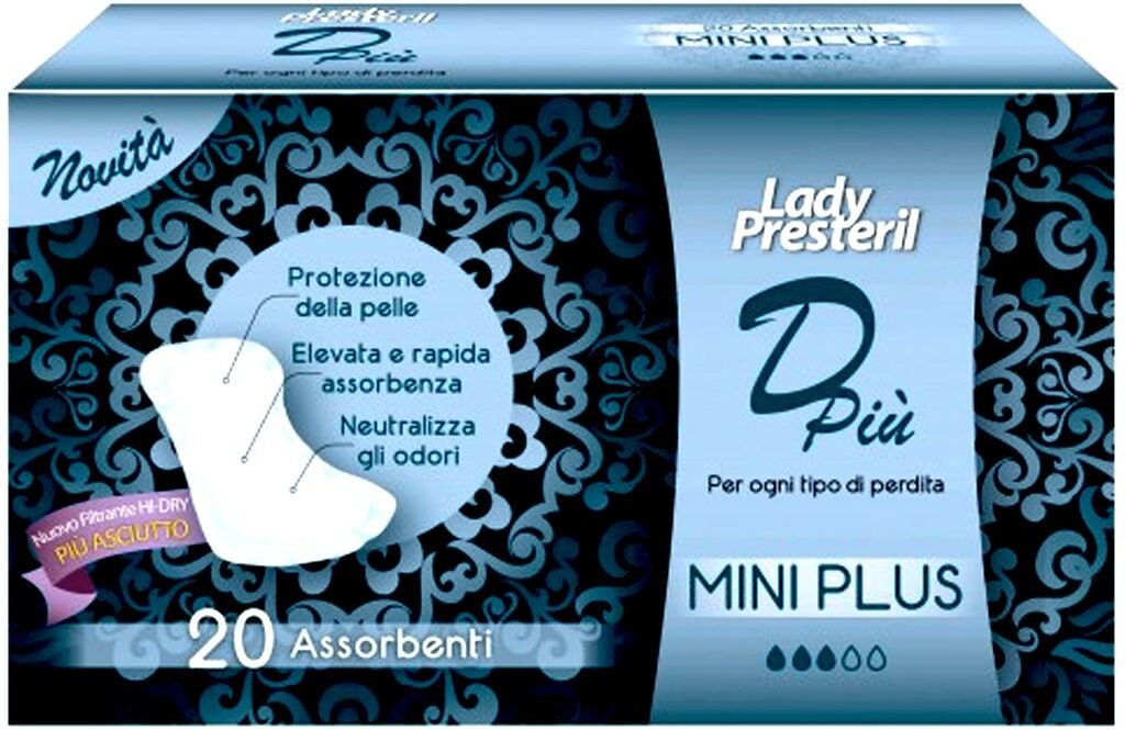 Lady Presteril Dpiu'mini Plus Assorbenti Giorno 20 Pezzi