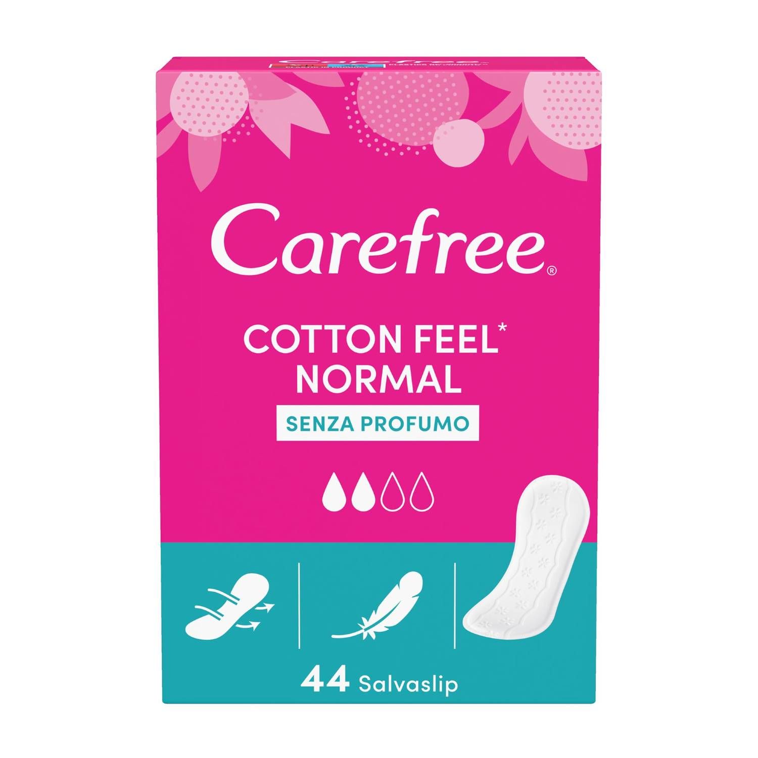 Carefree Cotton Feel Normal Salvaslip 44 Pezzi