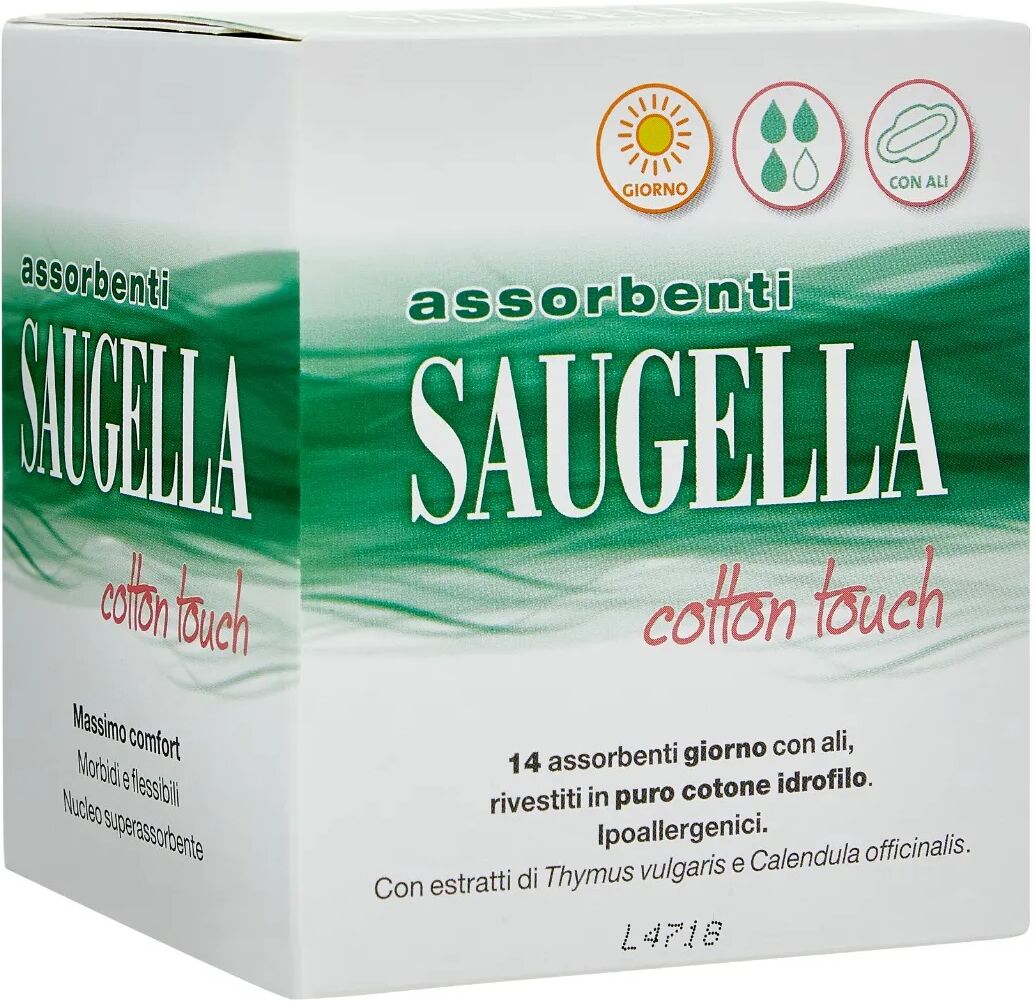 Saugella Cotton Touch Giorno PROMO 14 Assorbenti Con Ali