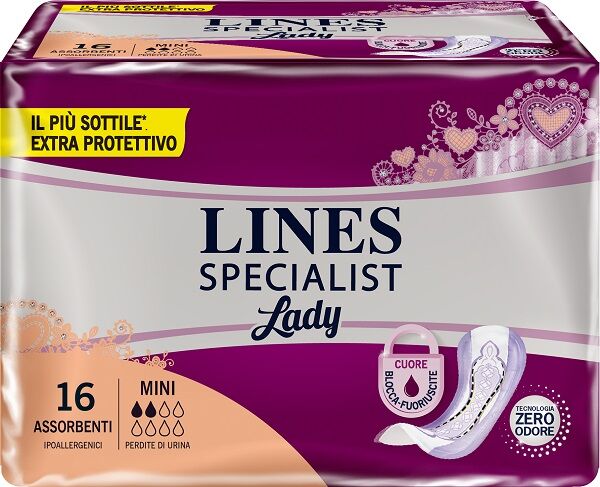 LINES Pannolone sagomato specialist mini 16 pezzi