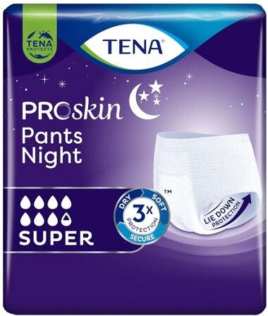 TENA Pannolone pull up notte pants night m 10 pezzi