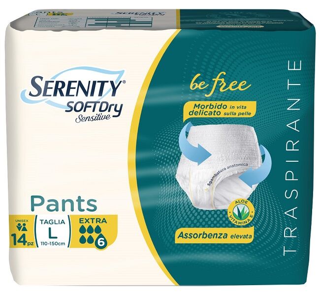 SERENITY pants sd sensitive be free extra l 14 pezzi
