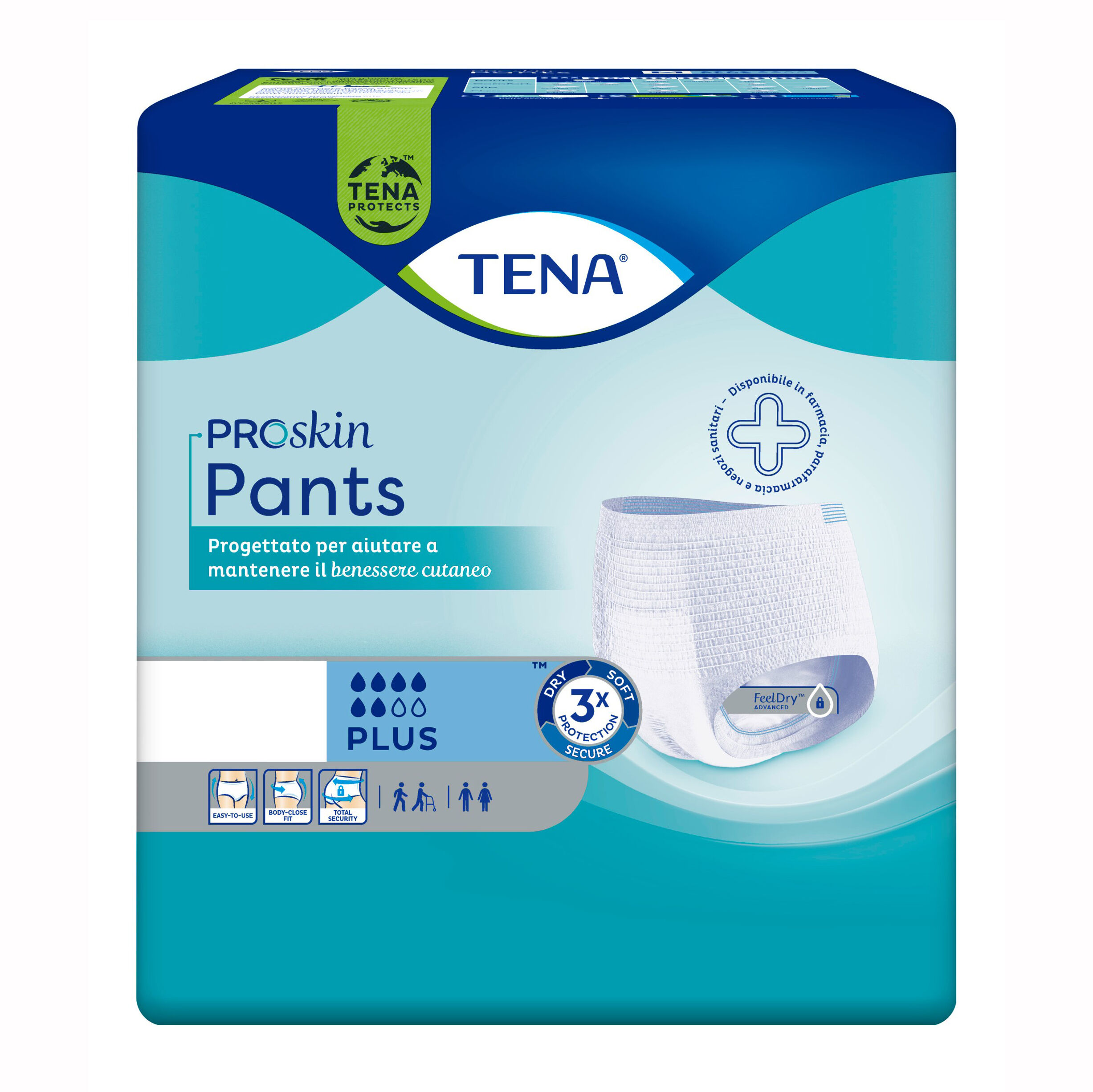 TENA Pannolone per incontinenza pants plus extrasmall 14 pezzi