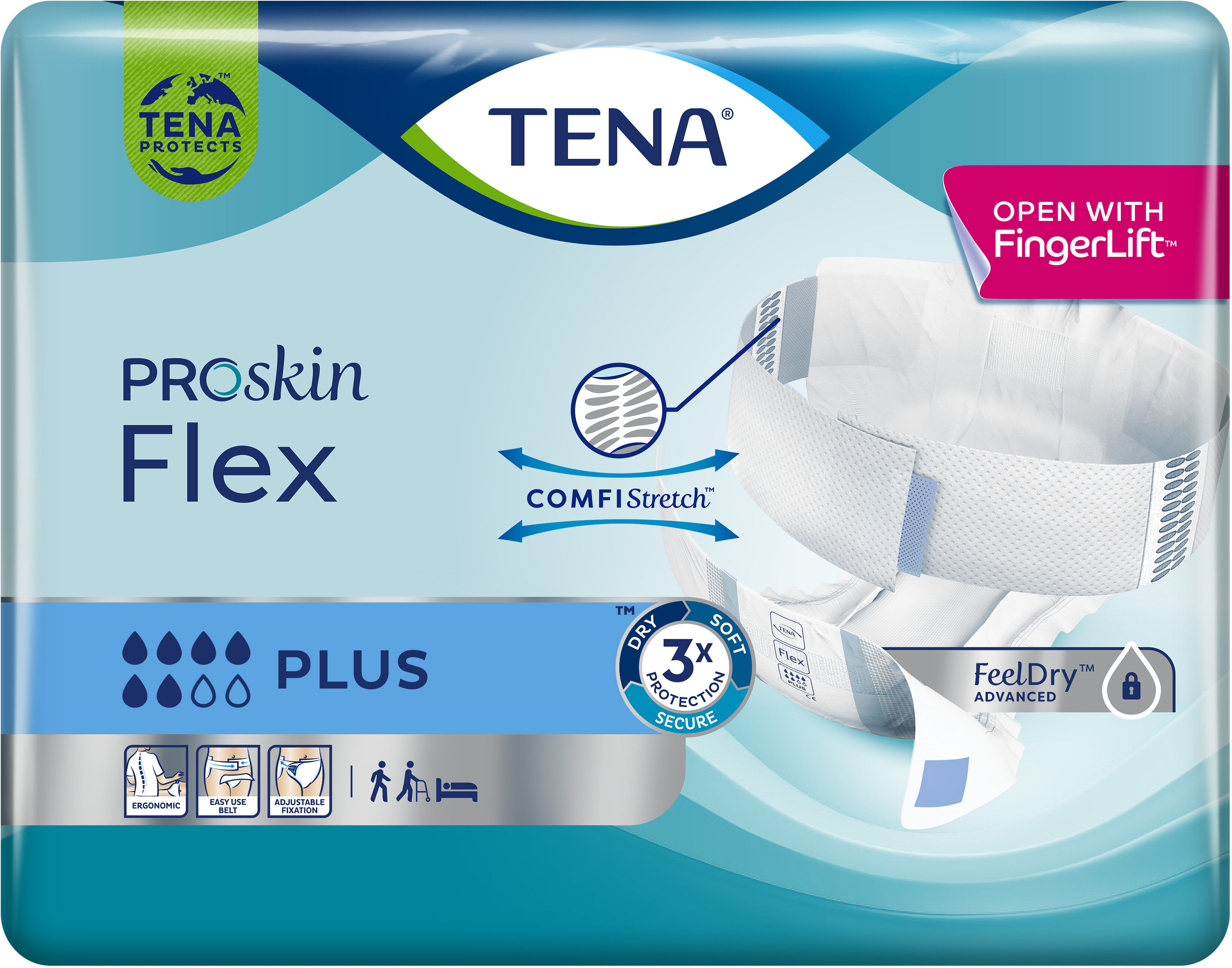 TENA Pannolone per incontinenza flex plus medium 30 pezzi