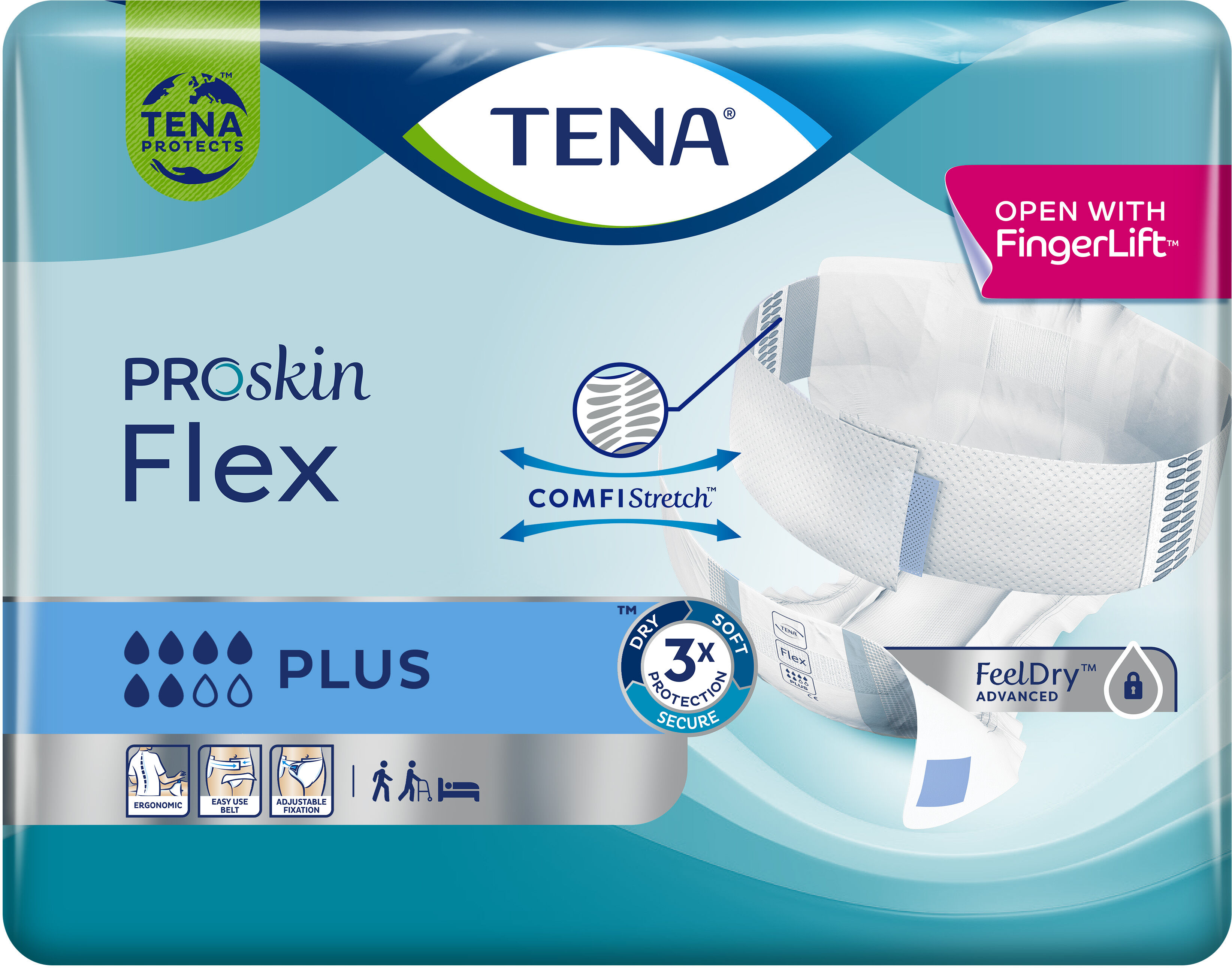 TENA Pannolone per incontinenza flex plus large 30 pezzi