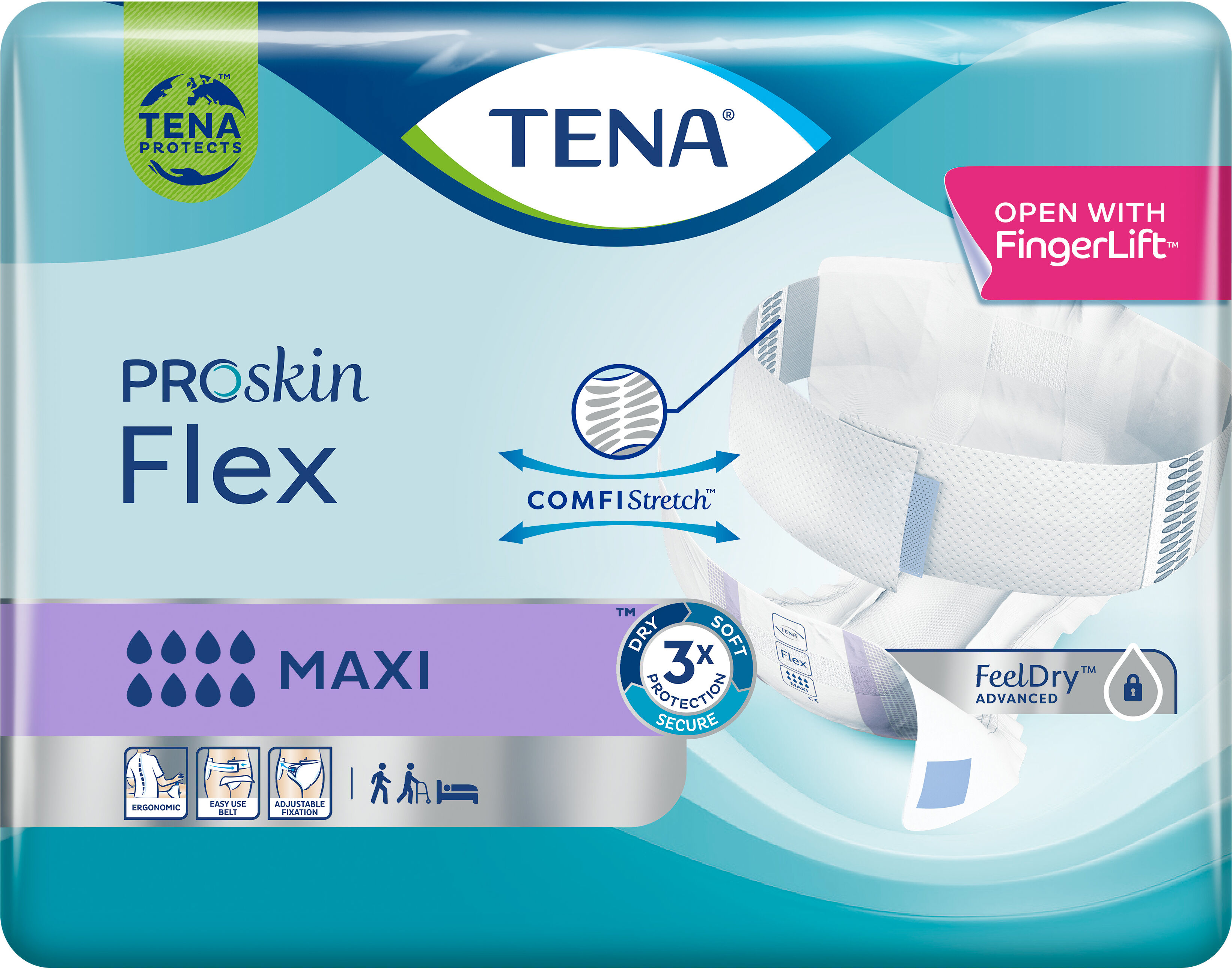 TENA Pannolone per incontinenza flex maxi small 22 pezzi