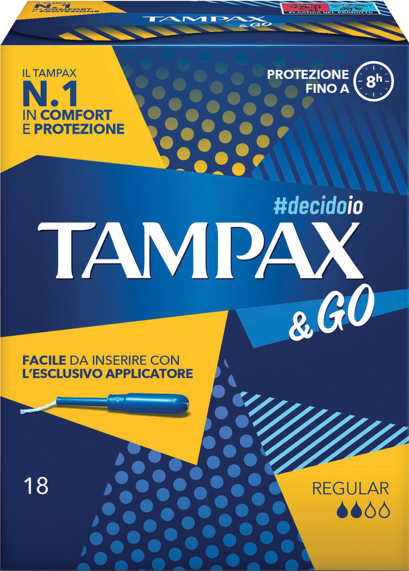 TAMPAX &go regular 18 pezzi