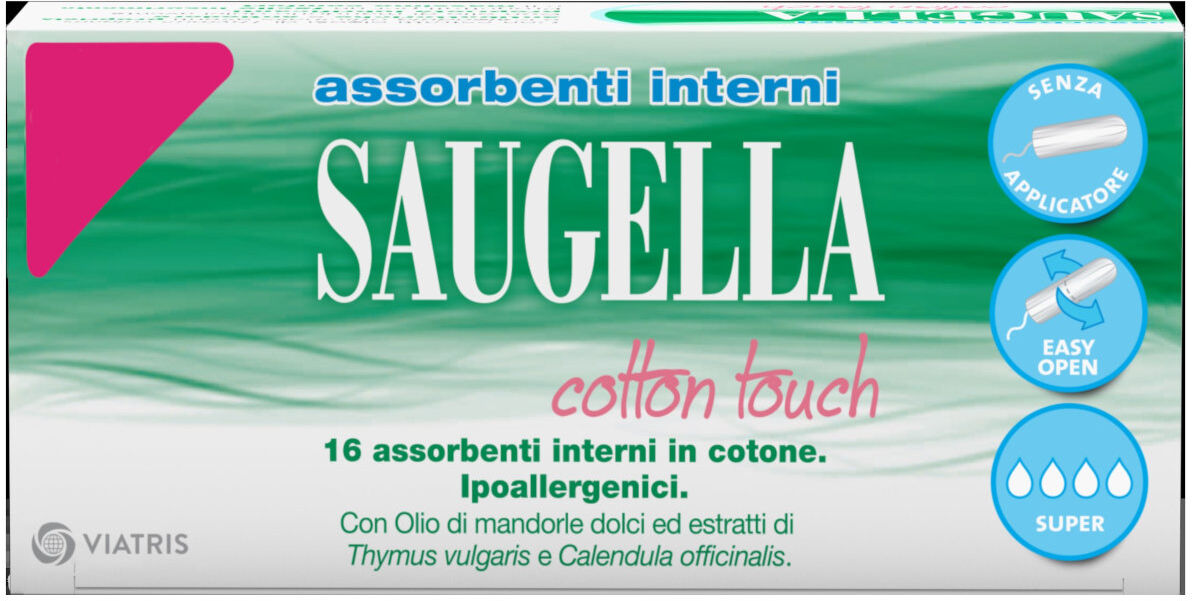 SAUGELLA Cotton Touch Assorbenti Interni 16 Assorbenti Super Super