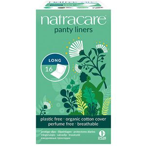 Natracare Trusseindlæg, Panty, Liner Long (Enkeltvis Indpakket) - 16 Stk.