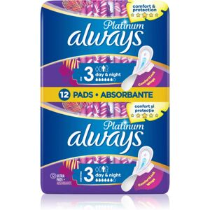 Always Platinum Night Size 3 sanitary towels night 12 pc