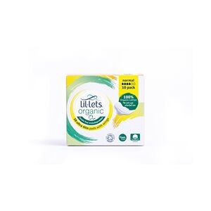 Lil-Lets Organic Sanitary Pads Ultra Thin with Wings Normal x10 Pk 24