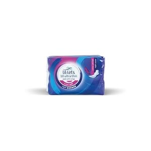 Lil-Lets Supersoft Sanitary Pads Night Ultra with Wings x10 (Pack 24)