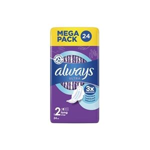 Always Ultra Pads Long With Wings Size 2 Sanitary Pads (Pack of 24)