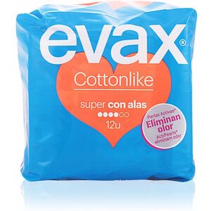 Evax Cottonlike compresas super alas 12 u