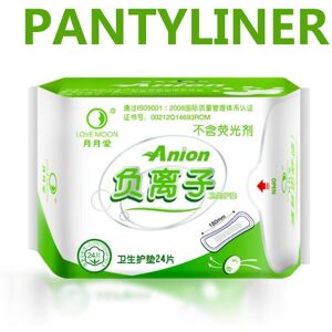 HannaHoming Soft Anion Panty Liner Pads Sanitary Napkins Feminine Ultra-thin Portable 24pcs/pack Daily wear