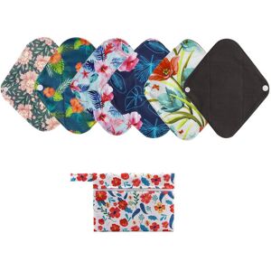 Greeneternity S size  Waterproof Cloth Bamboo Reusable Menstrual Pad Sanitary Pads 6+1set