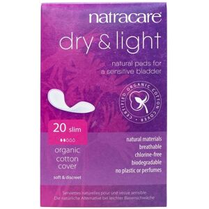 Natracare Dry & Light Incontinence Pads (Slim) - 20 Pack