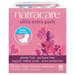 Natracare Ultra Extra Pads With Wings (Super) - 10 Pack