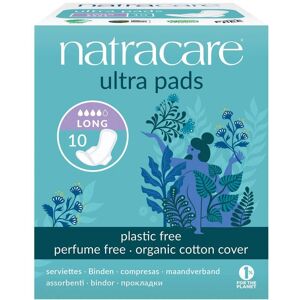 Natracare Ultra Pads with Wings (Long) - 10 Pack