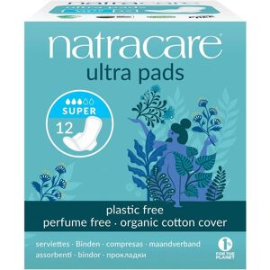 Natracare Ultra Pads With Wings (Super) - 12 Pack