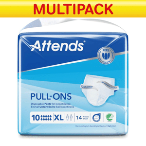 Attends Pull-Ons 10 Pants - XL - Bulk Saver - 4 Packs of 14