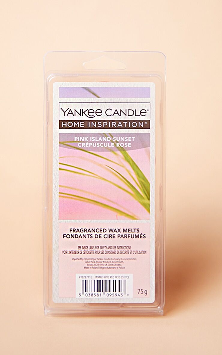 PrettyLittleThing Yankee Home Inspiration Wax Melt Pink Island Sunset  - Pink - Size: One Size