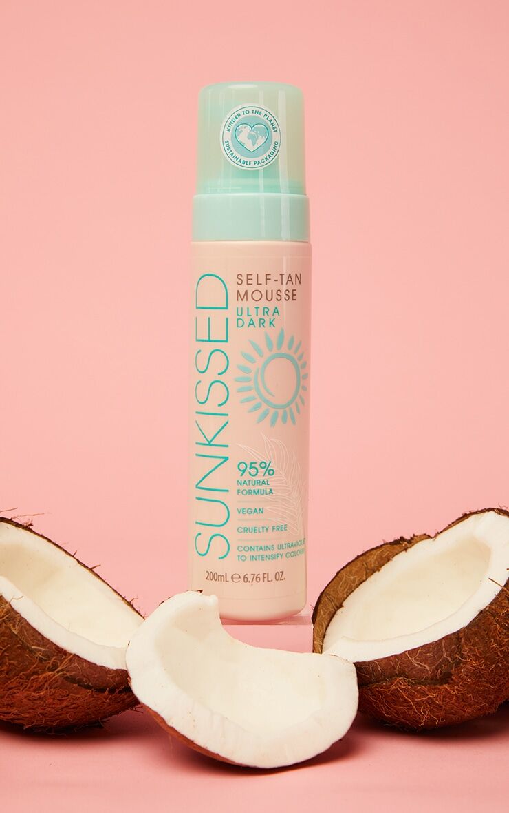 Sunkissed Self Tan Mousse Ultra Dark 200ml 95% Natural