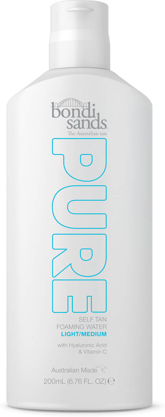 Bondi Sands Pure Self Tan Foaming Water - Light/Medium 200ml