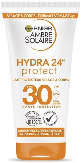 Garnier Ambre Solaire Hydra 24H Protect Lait Protecteur Visage et Corps SPF30 50ml