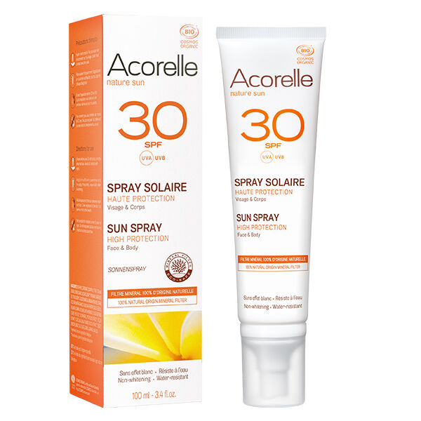 Acorelle Nature Sun Spray Solaire SPF30 Bio 100ml