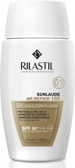 Rilastil Sunlaude AK-Repair 100 Émulsion Fluide SPF50+ 50ml