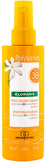 Klorane Monoï & Tamanu Spray Solaire Sublime Corps SPF30 200ml