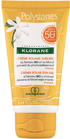 Klorane Monoï & Tamanu Crème Solaire Sublime Visage SPF50+ 50ml