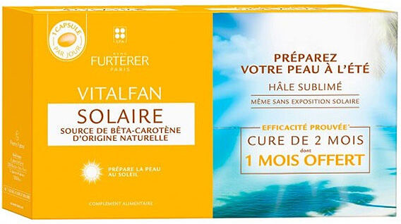 René Furterer Vitalfan Solaire Préparateur de Peau Lot de 2 x 30 capsules